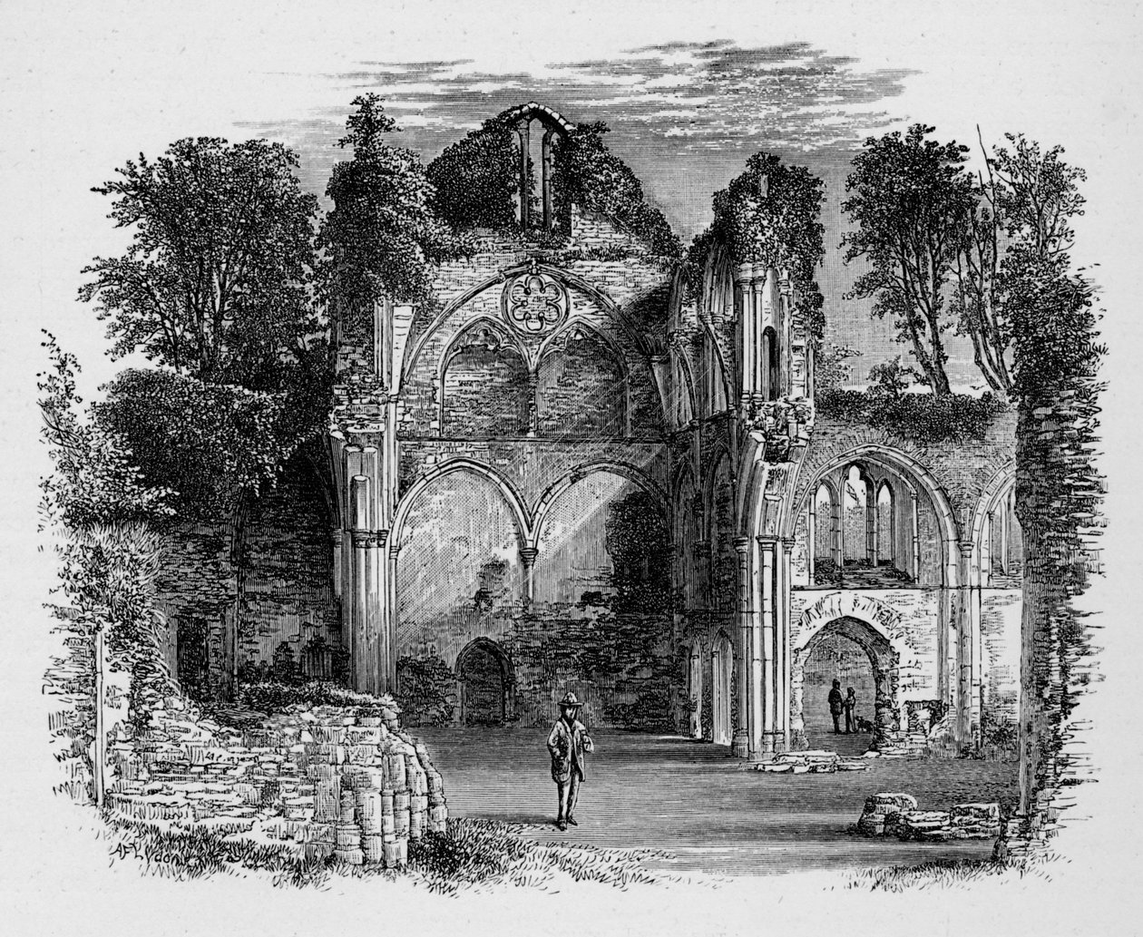 South Transept, Netley Abbey, c1880, 1897 av Alexander Francis Lydon