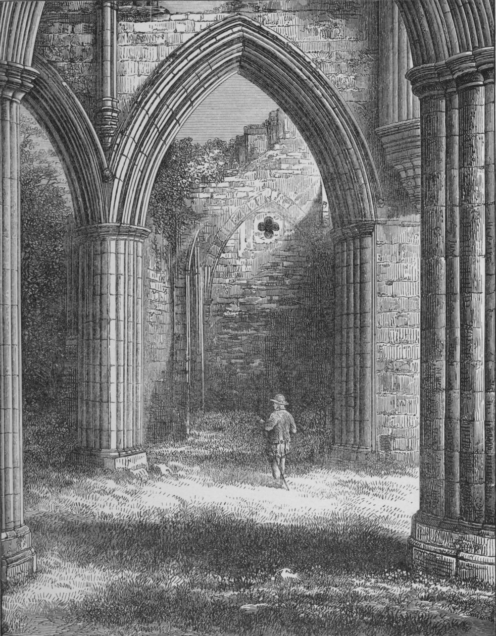 Vestry, Rievaulx Abbey, c1880, 1897 av Alexander Francis Lydon