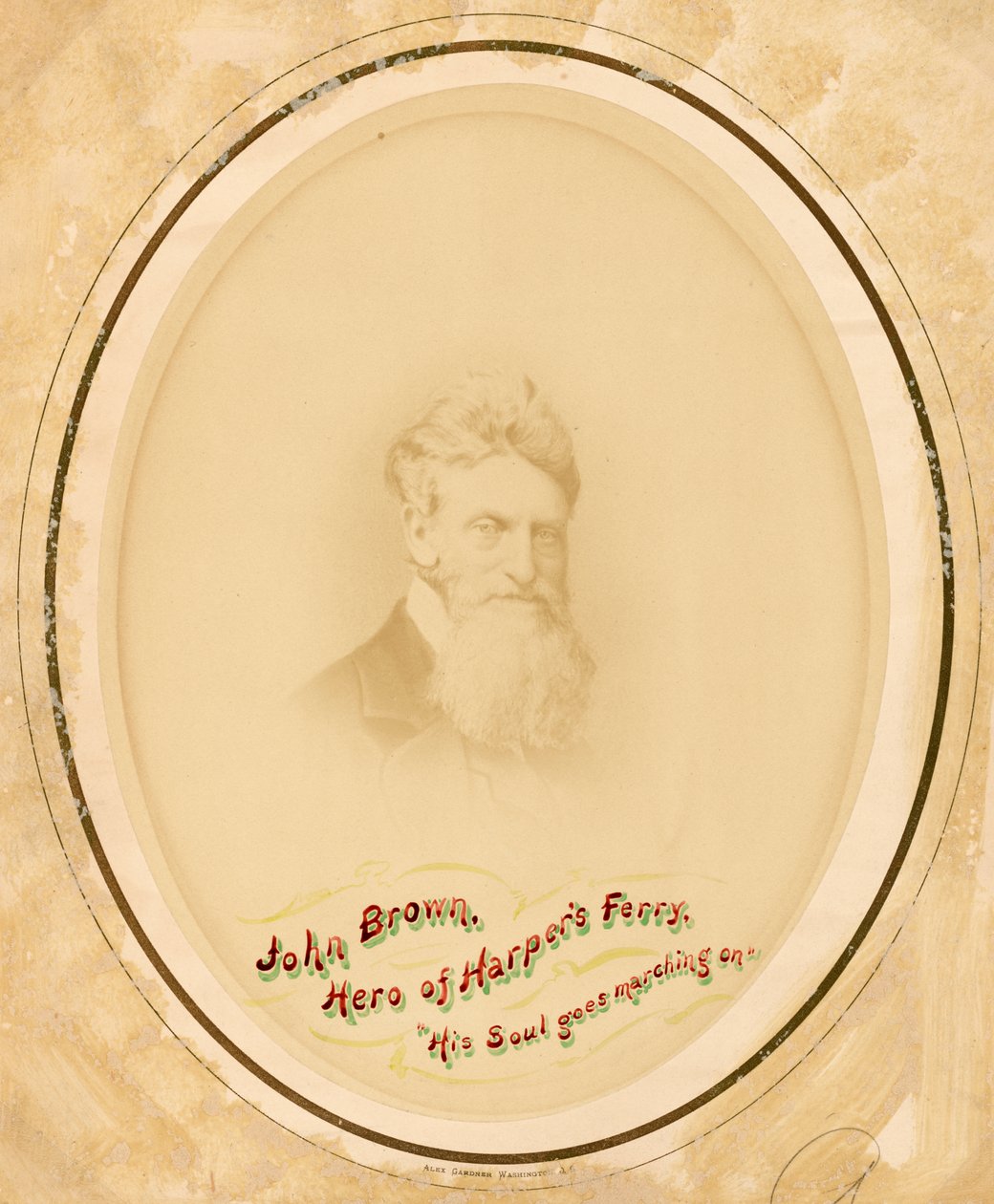 Portrett av John Brown, ca. 1859. av Alexander Gardner