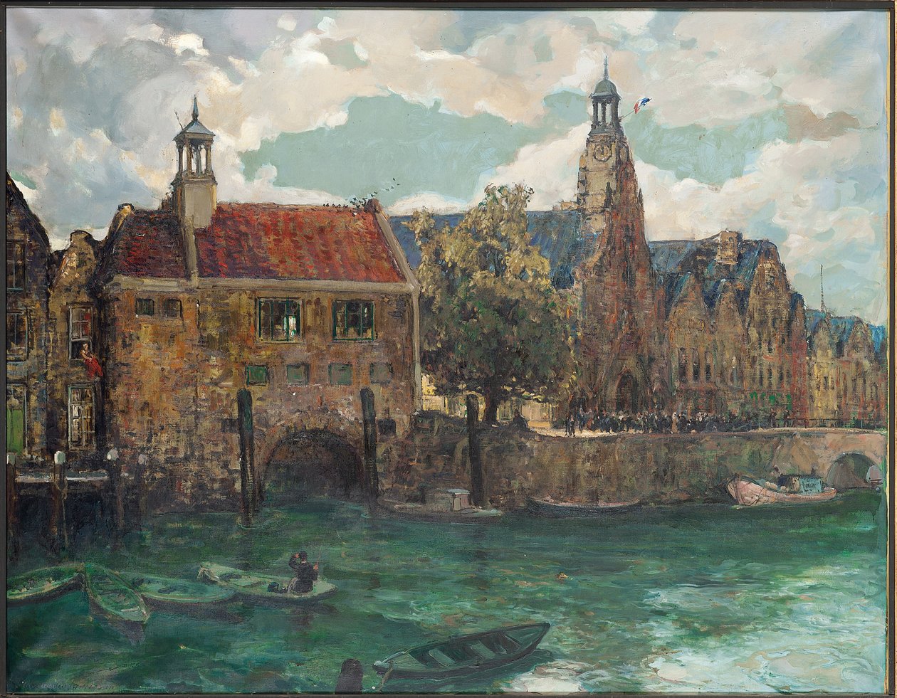Søndag, middag i Rotterdam (olje på lerret) av Alexander Jamieson