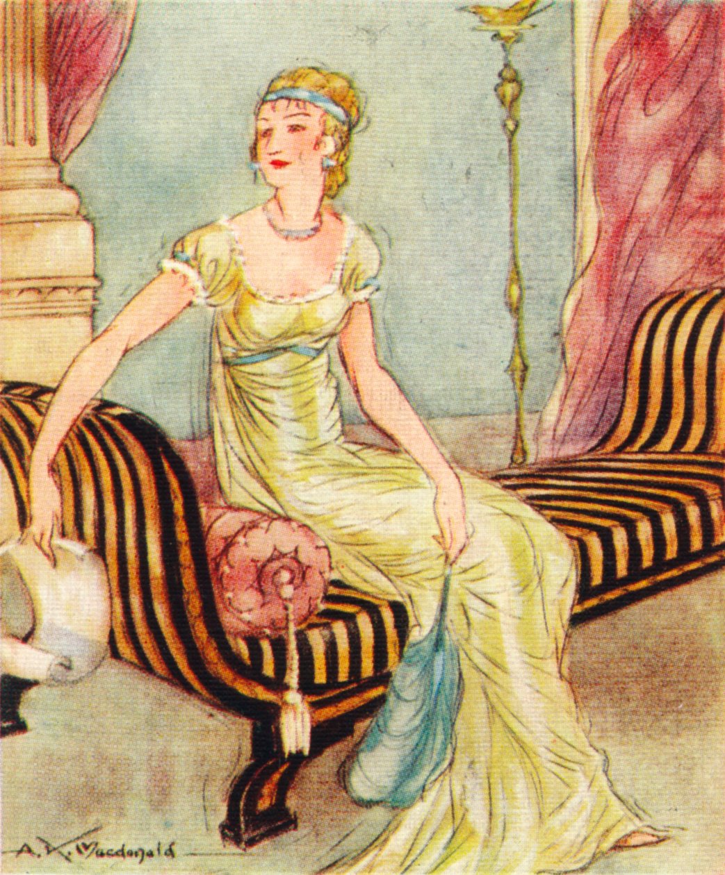 Madame Recamier, 1777-1849, 1937 av Alexander K. MacDonald