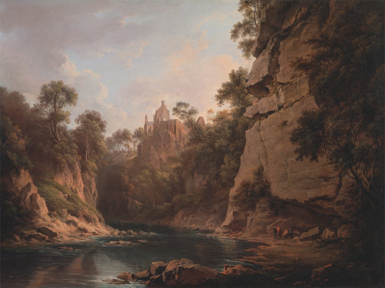 Hawthornden Castle, nær Edinburgh av Alexander Nasmyth