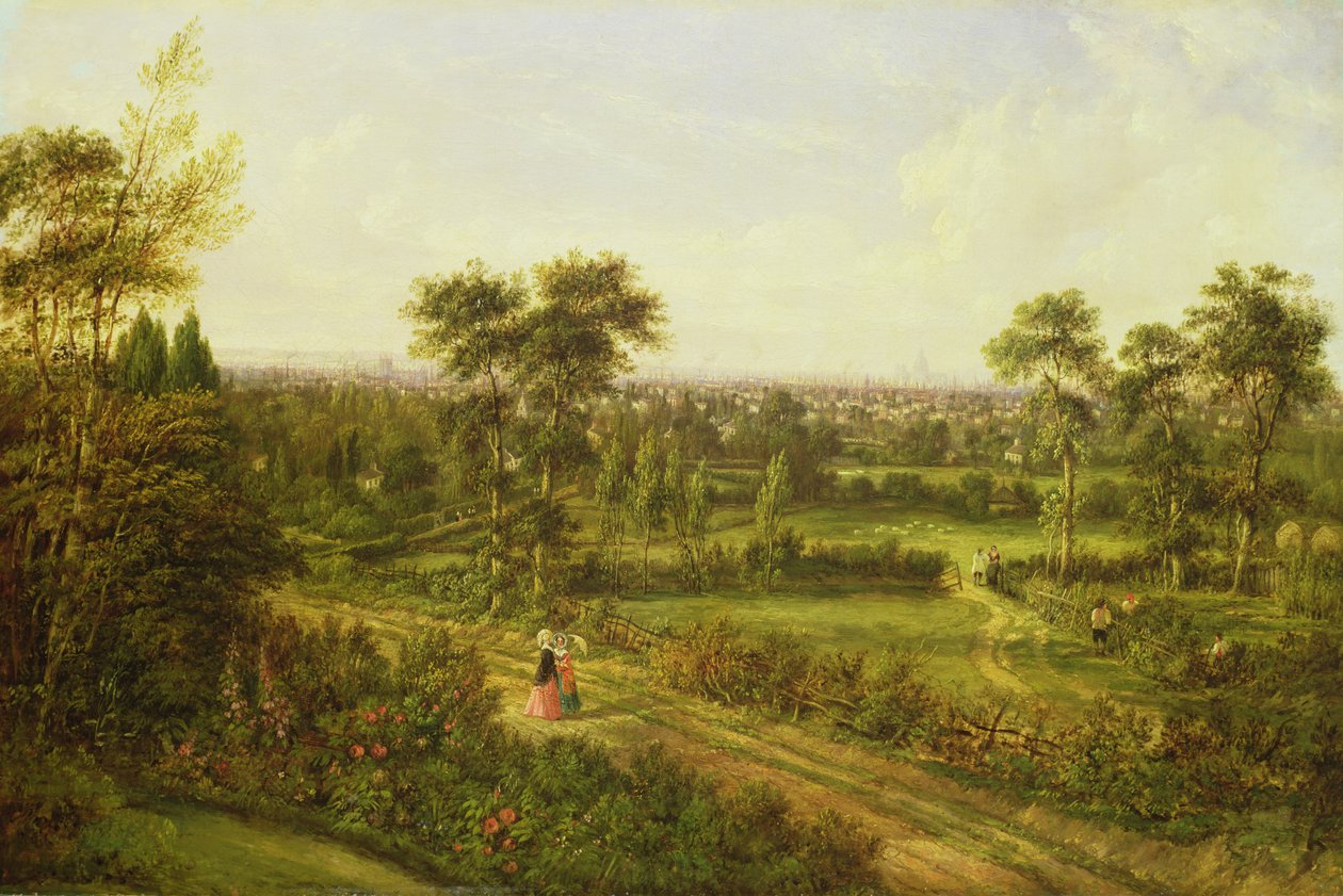 Utsikt over London fra Denmark Hill av Alexander Nasmyth