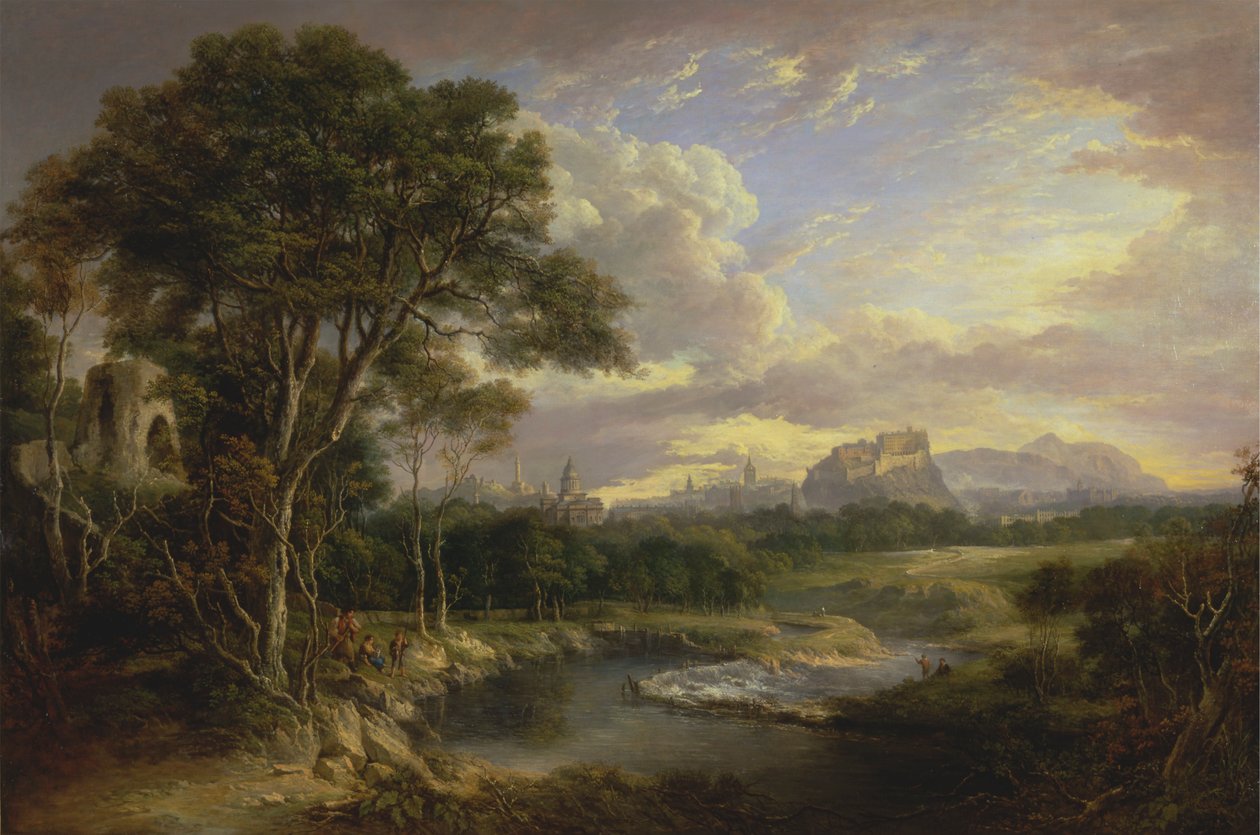Utsikt over byen Edinburgh av Alexander Nasmyth
