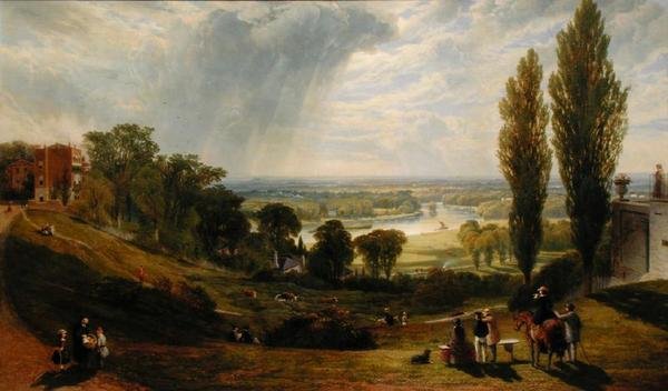 Utsikt fra Richmond Hill (olje på lerret) av Alexander Rolfe
