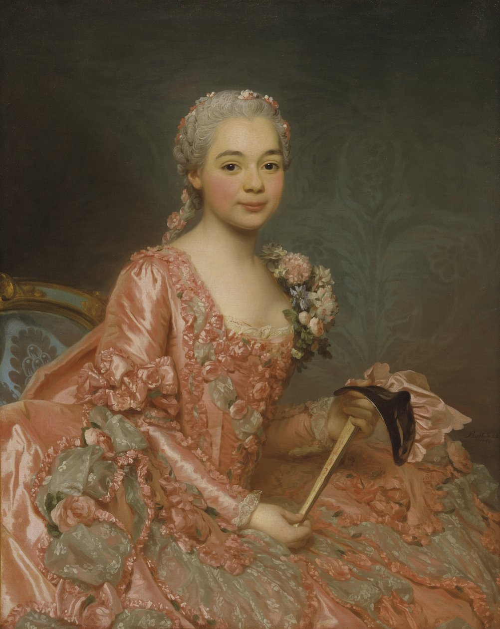 Baronesse av Neubourg-Cromière, 1756 av Alexander Roslin