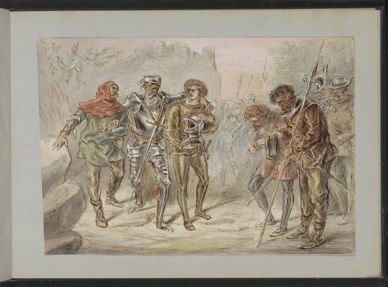 Retur av en såret soldat av Alexander Ver Huell