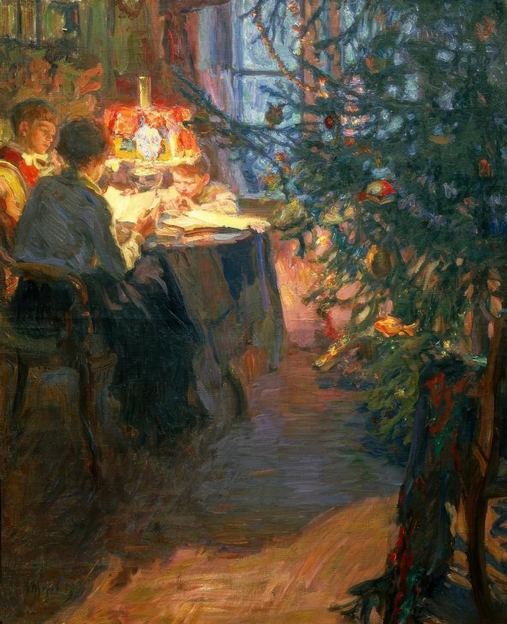 Juletre i familien av Alexander Viktorowitsch Morawow