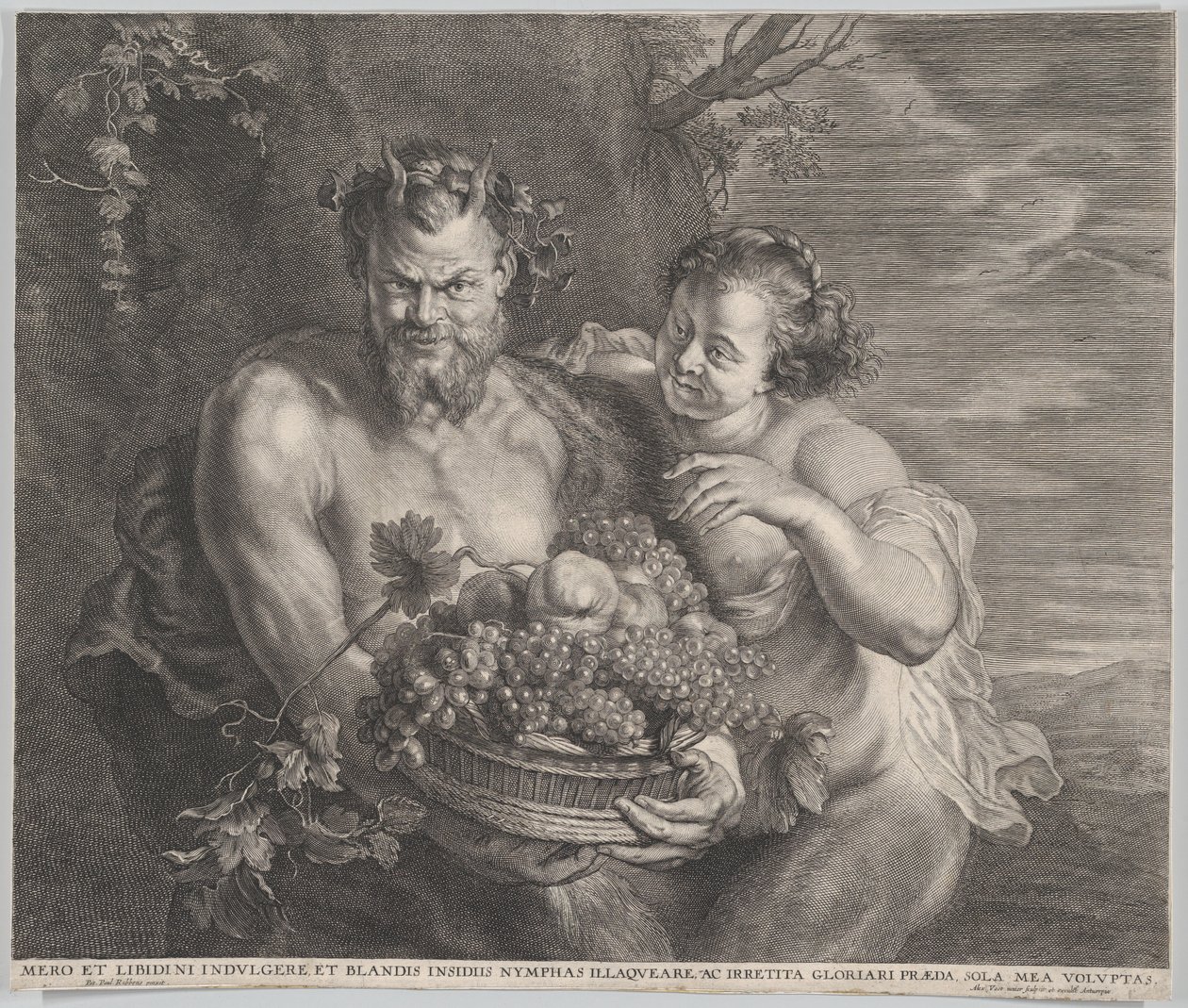 Satyr og Bacchante, ca. 1650-95. av Alexander Voet