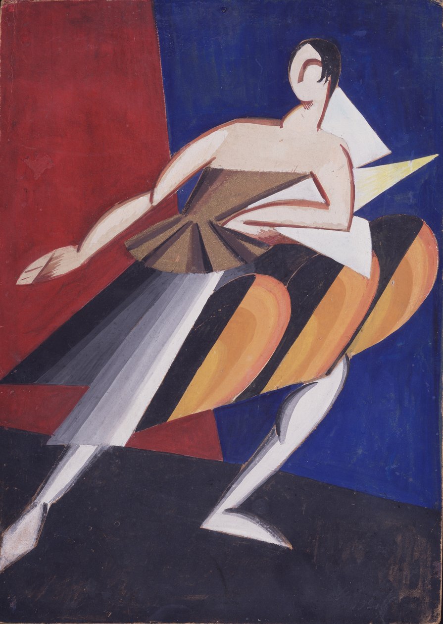 Kostymedesign, 1920 av Alexandra Alexandrowna Exter