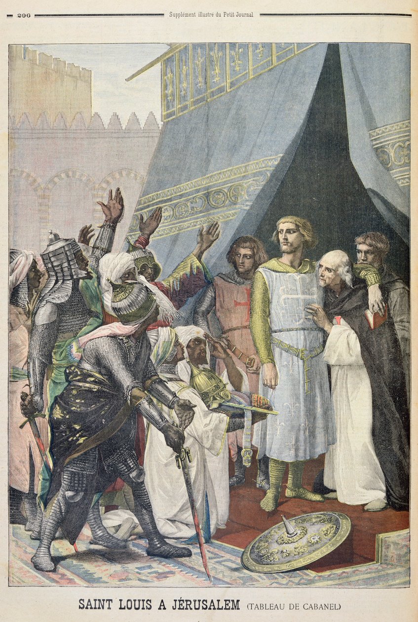 St. Louis i Jerusalem, illustrasjon fra det illustrerte tillegget til Le Petit Journal, 11. september 1898 av Alexandre Cabanel