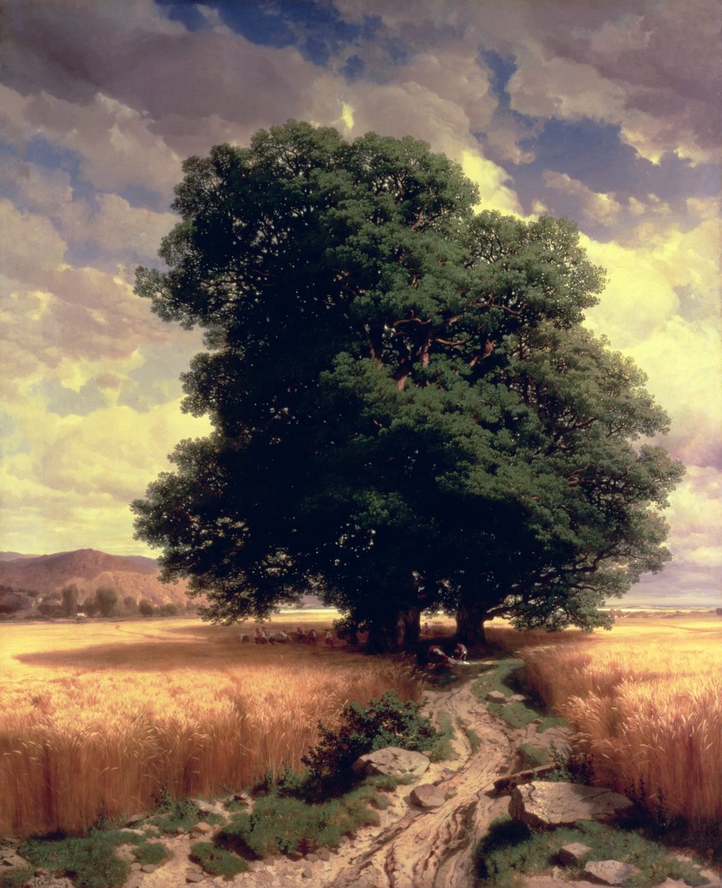 Landskap med eiker, 1859 av Alexandre Calame