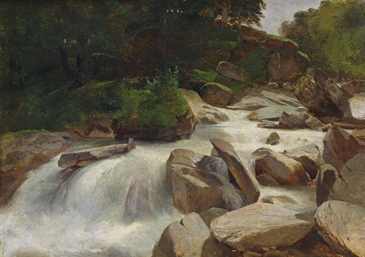 River Study, ca. 1846-50 av Alexandre Calame