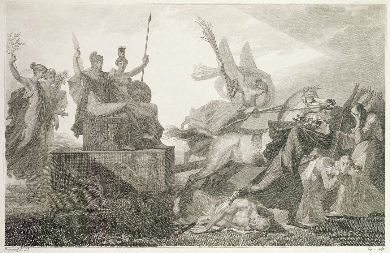 Den franske republikk, gravert av Jacques Louis Copia, 179798 av Alexandre Evariste Fragonard