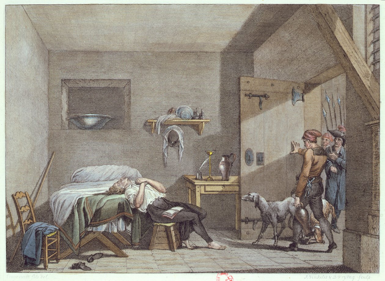 Condorcets død i fengselet 28. mars 1794 av Alexandre Evariste Fragonard