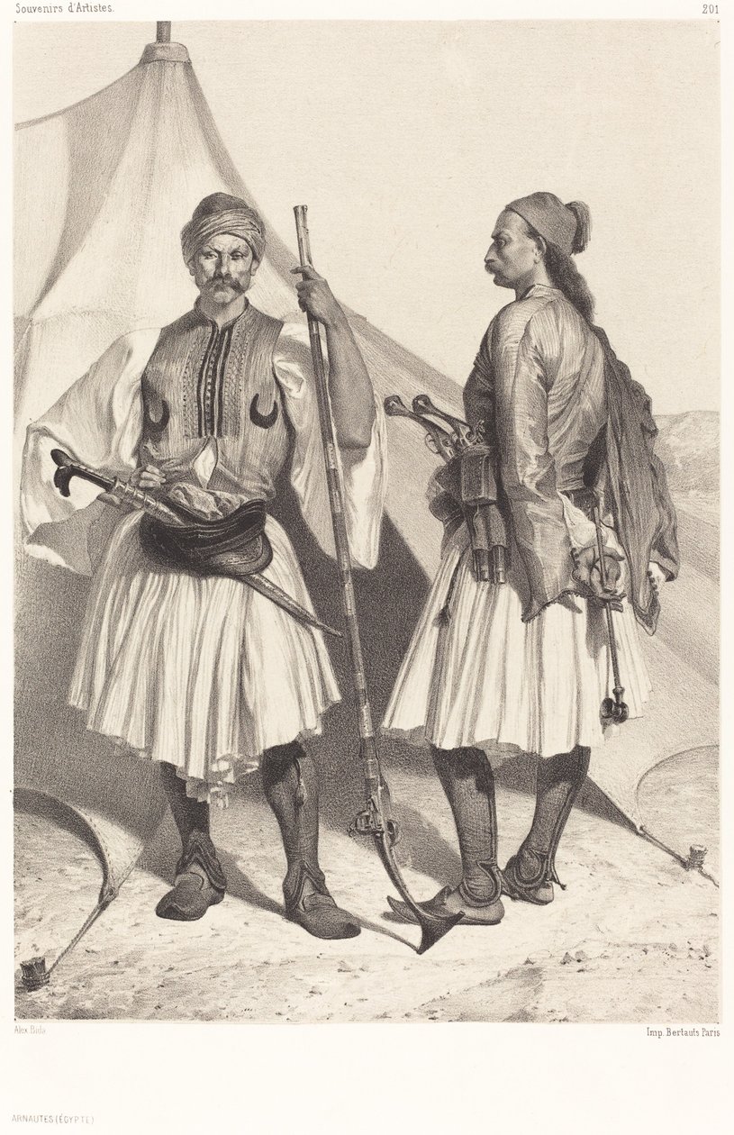 Arnautes, Egypt (albanere, Egypt) av Alexandre Bida