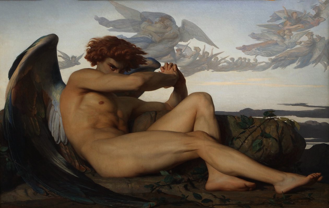 Fallen Angel, 1847. av Alexandre Cabanel