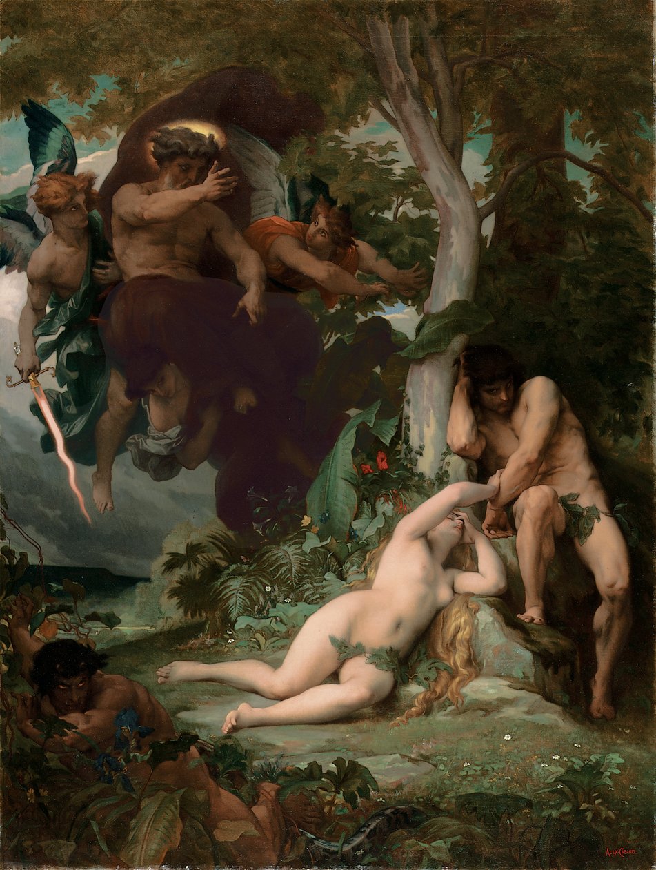 Paradise Lost, 1867 av Alexandre Cabanel