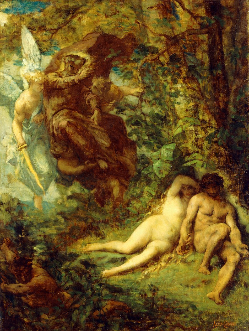 Study for Paradis Perdu, av Alexandre Cabanel