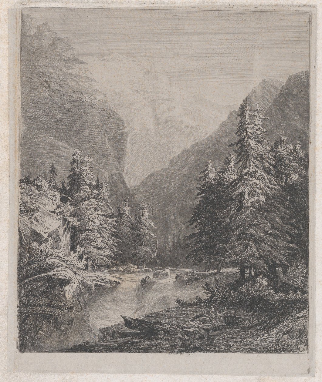 Landskap, 1800-tallet. av Alexandre Calame