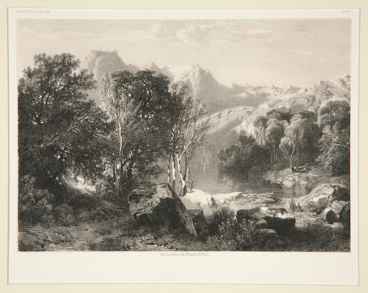 Suvenir ved Luzernsjøen av Alexandre Calame
