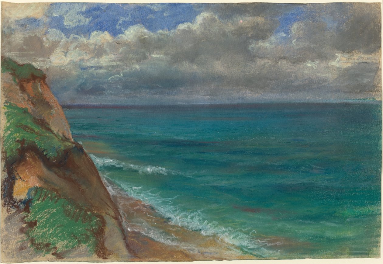 Utsikt over havet, Normandie av Alexandre Desgoffe
