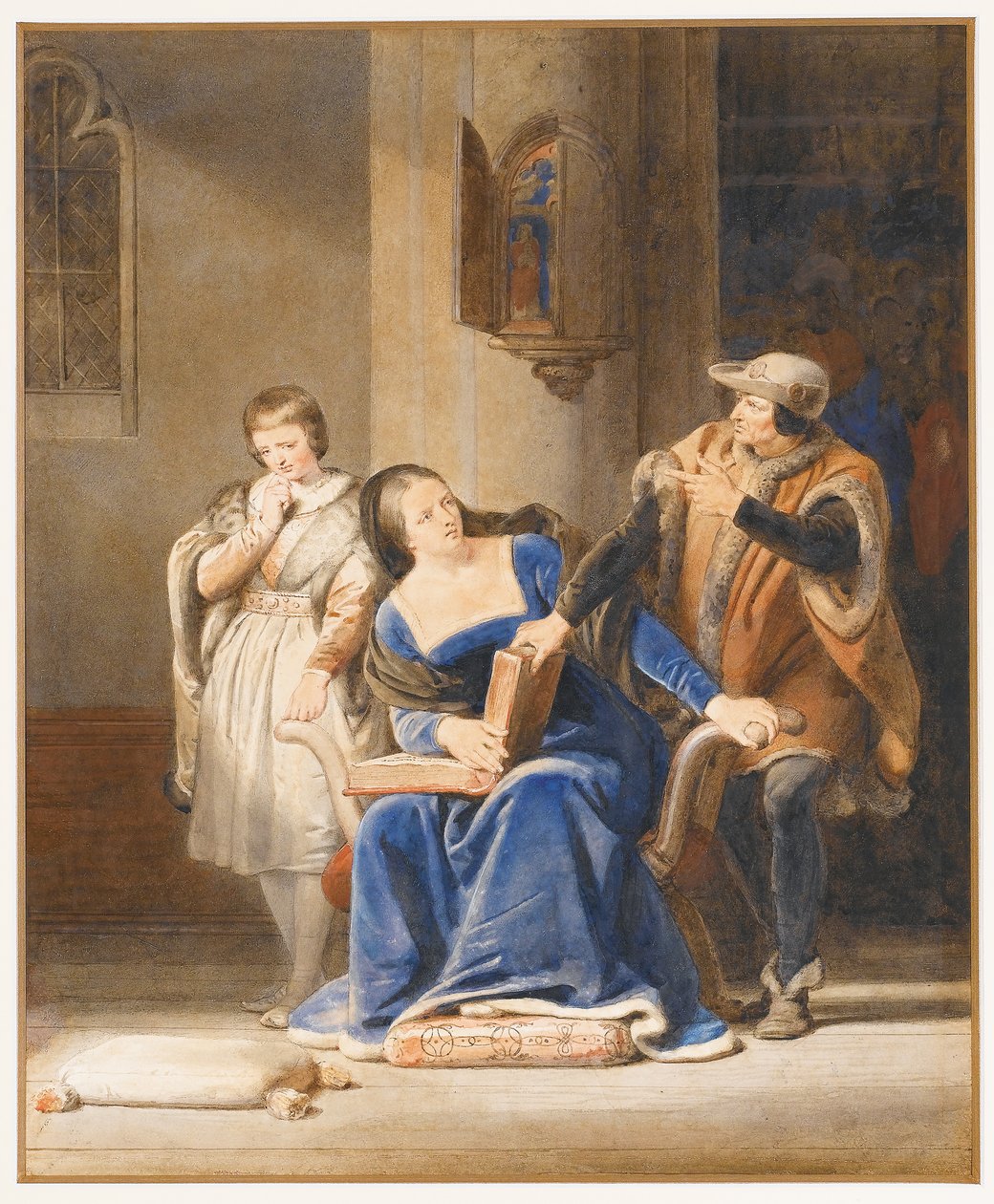 Louis XI fører tilsyn med utdanningen til dauphinen av Alexandre Evariste Fragonard