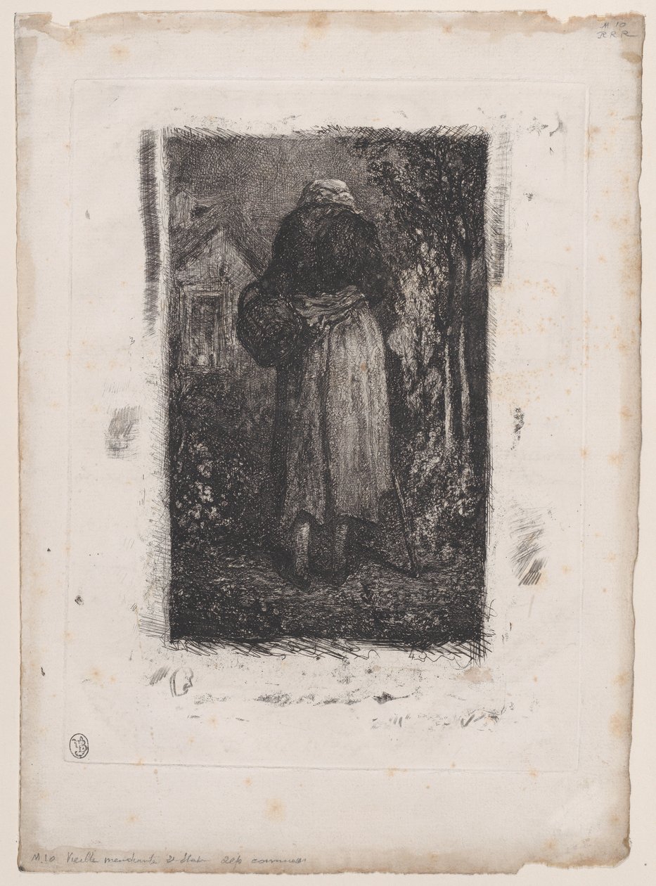 Gammel tiggerkvinne, 1833-38. av Alexandre Gabriel Decamps