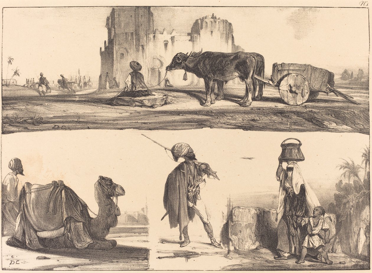 Orientalske vignetter av Alexandre Gabriel Decamps