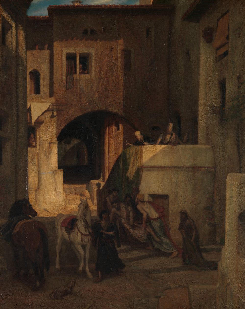 Den barmhjertige samaritan, innen 1853. av Alexandre Gabriel Decamps