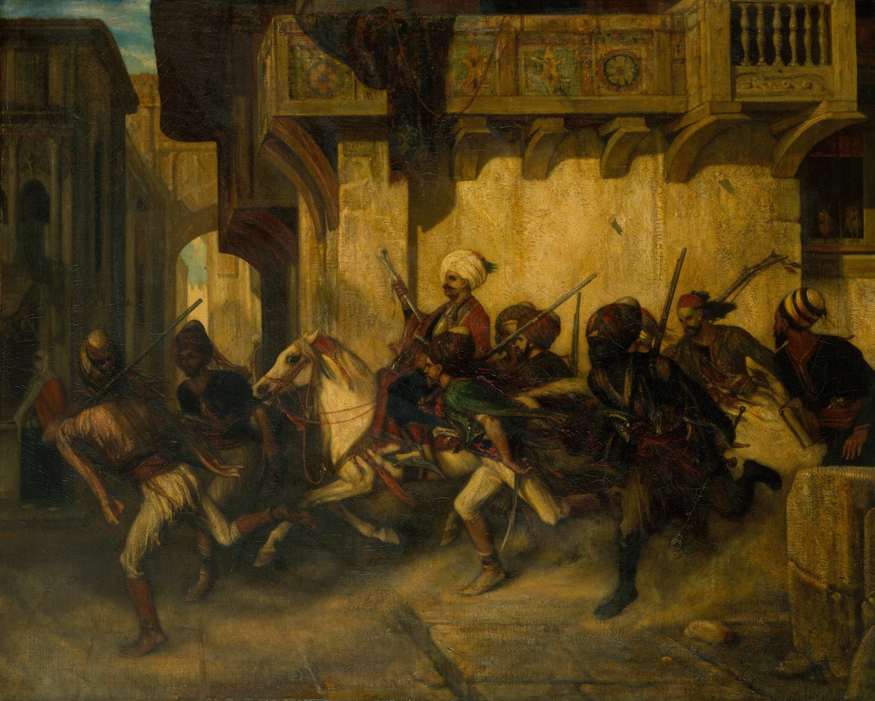 Den tyrkiske patruljen. av Alexandre Gabriel Decamps