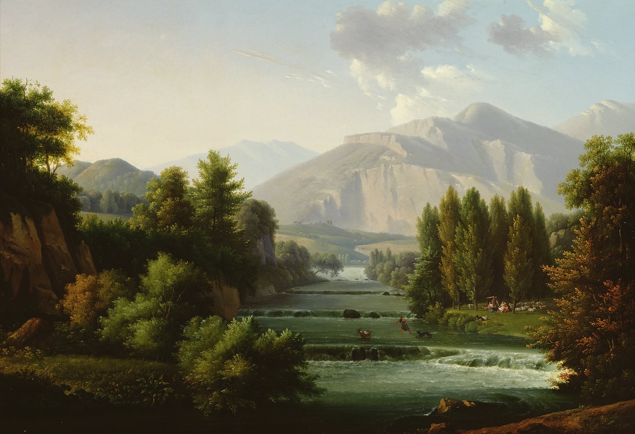 Fjelllandskap av Alexandre Hyacinthe Dunouy