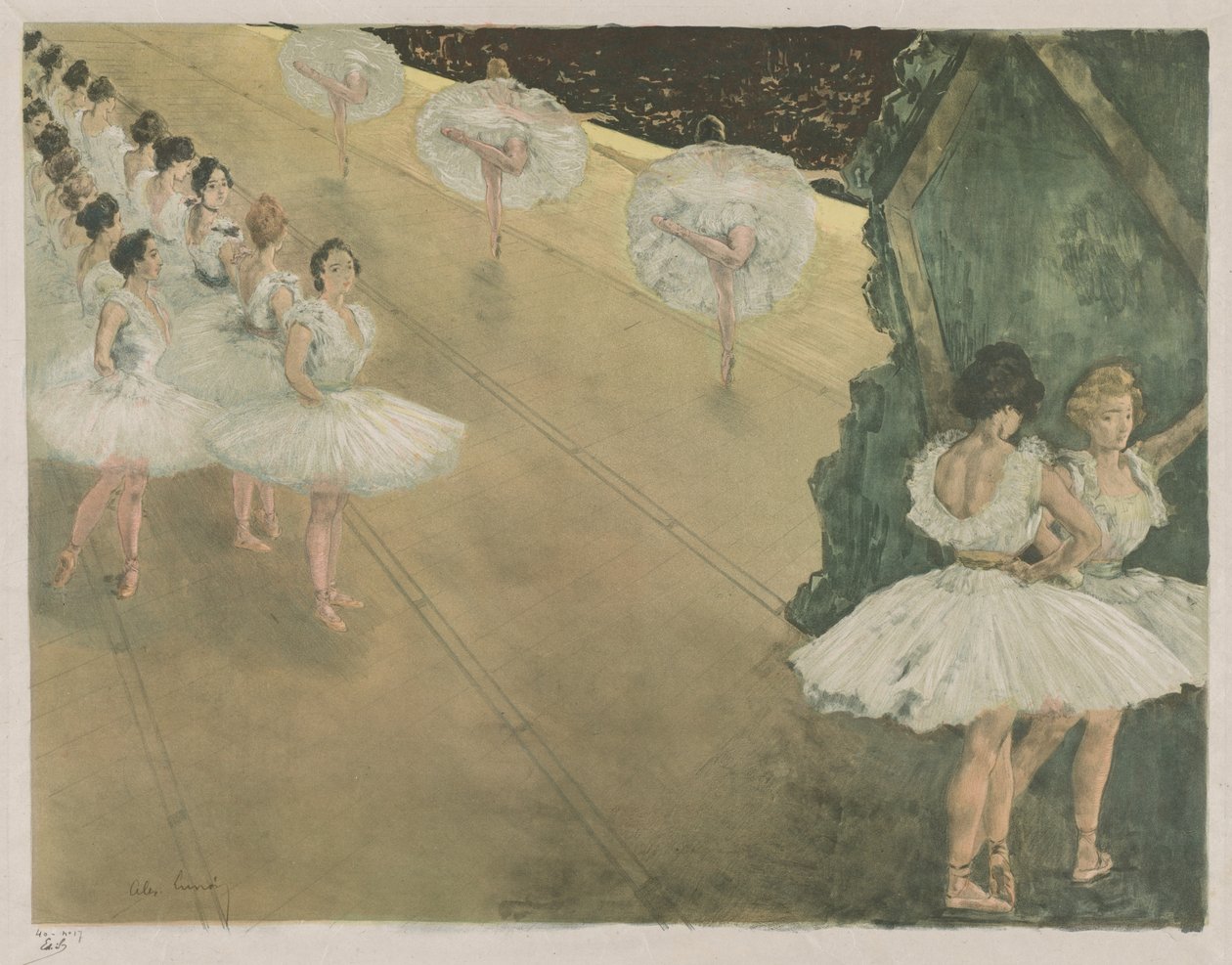 Ballettdansere. av Alexandre Lunois