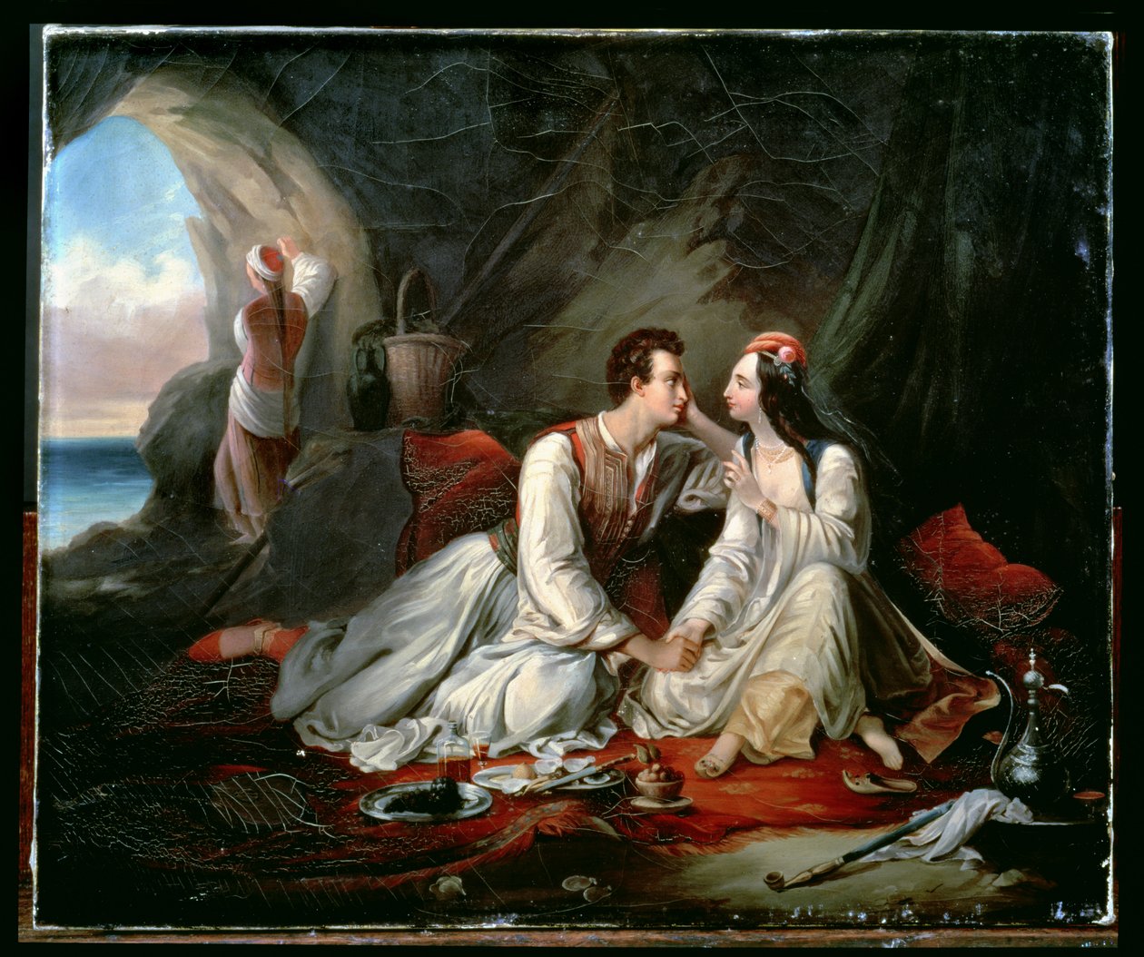 Don Juan og Haidee, ca. 1833 av Alexandre Marie Colin