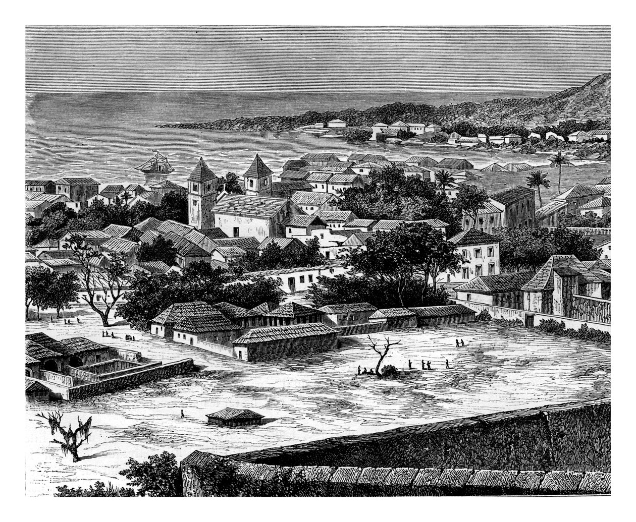 Sao Paulo, Luanda, Angola, 1800-tallet av Alexandre de Bar