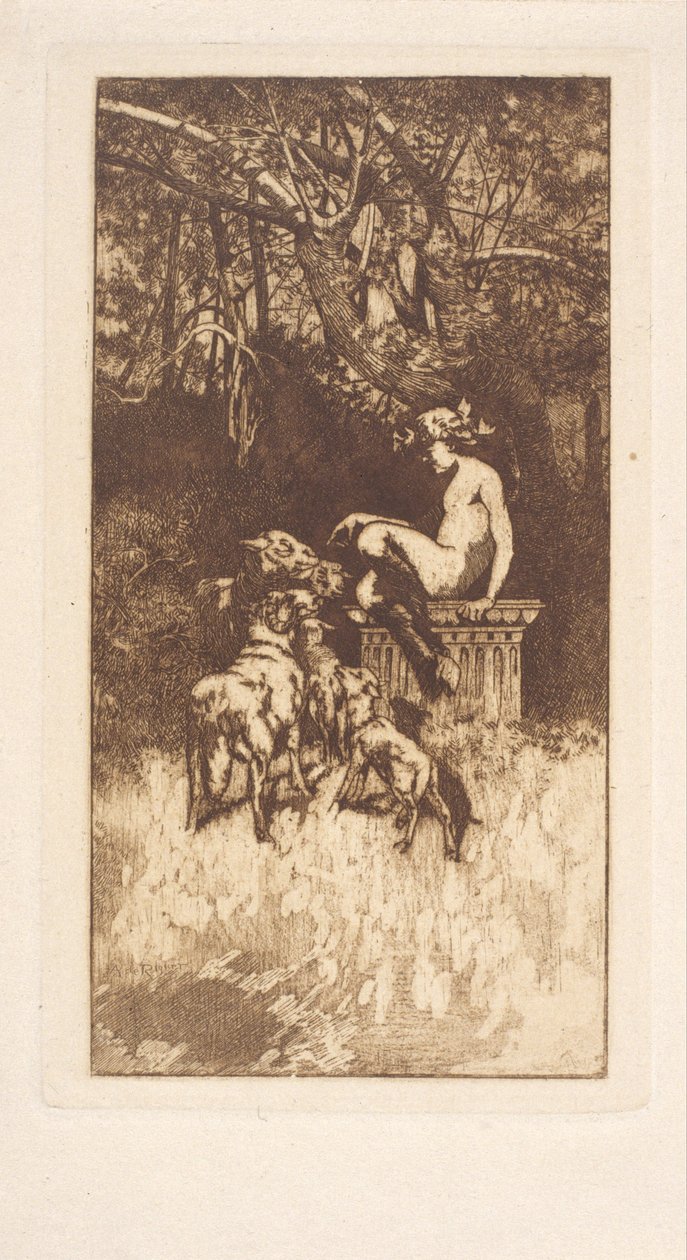 Allegorisk sammensetning av Alexandre de Riquer