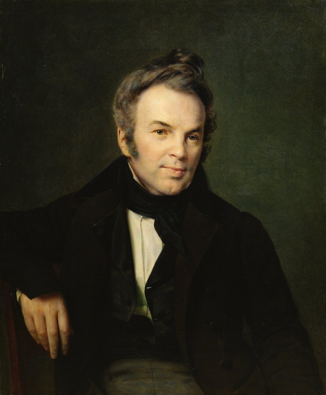 Portrett av Ivan Lazhechnikov, 1834 av Alexei Vasilievich Tyranov