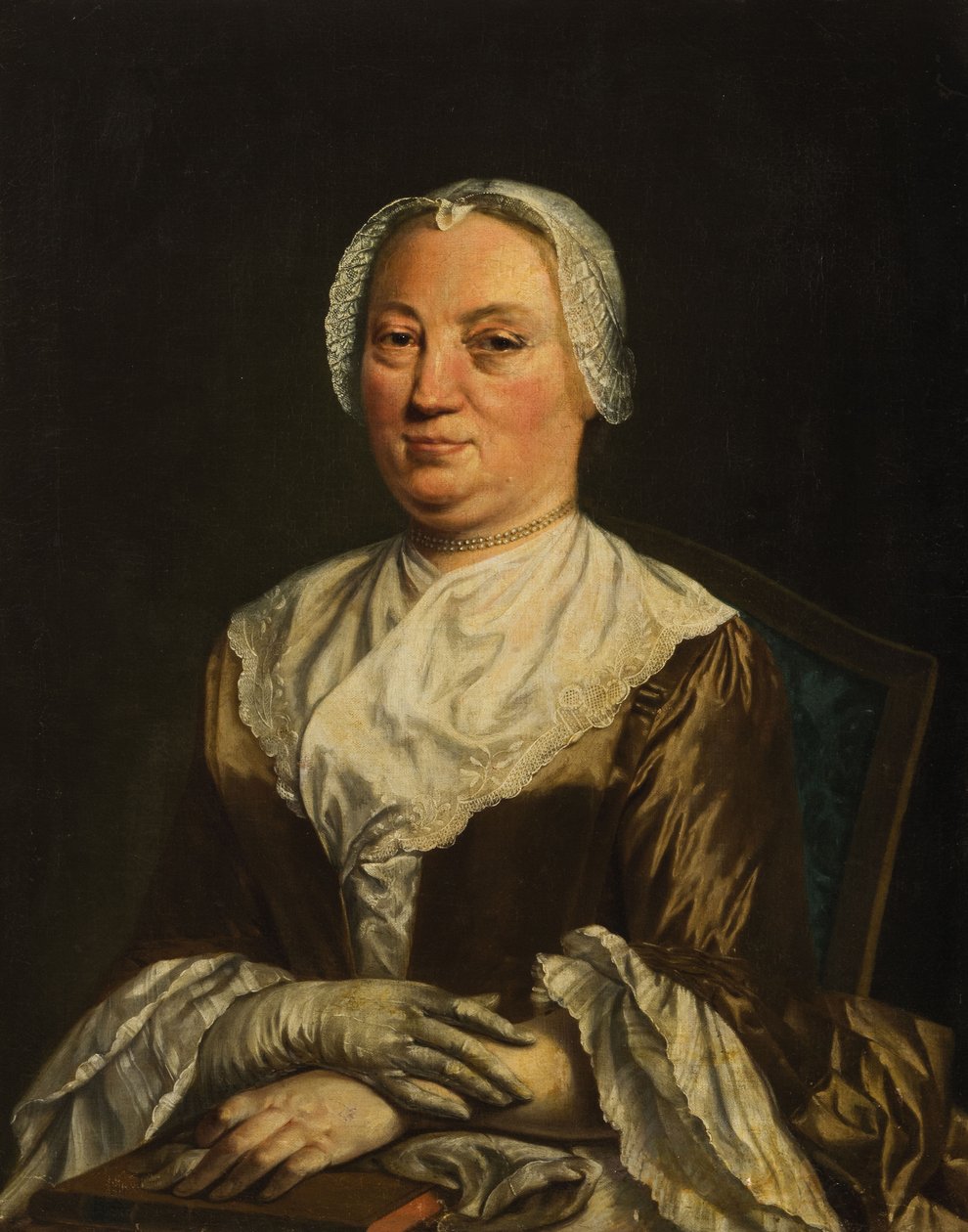 Portrett av en dame. av Alexei Gavrilovich Venetsianov