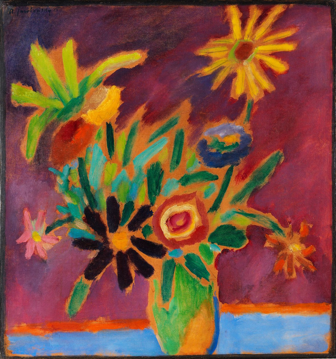 Fargerike blomster, 1915. av Alexei Javlensky von