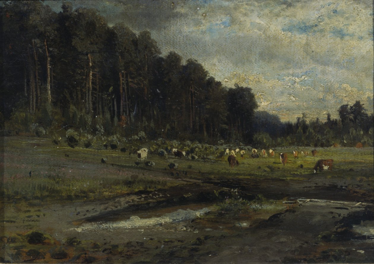 Elk Island og Sokolniki, 1869. av Alexei Kondratyevich Savrasov