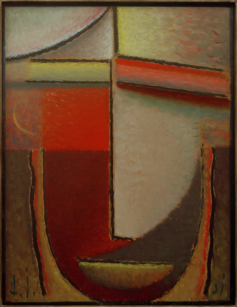 Abstrakt hode: Aften, 1931 av Alexej von Jawlensky