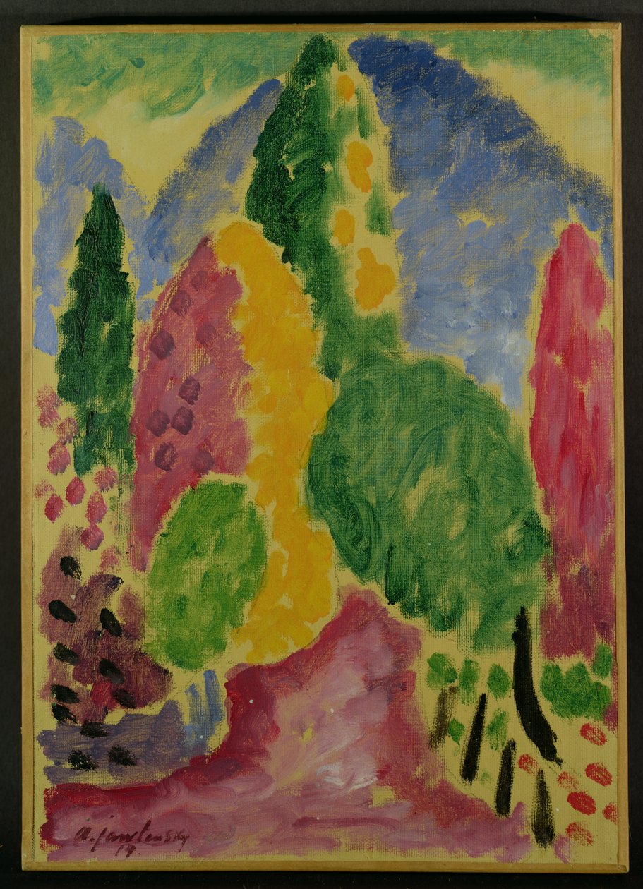 Variasjon, 1914 av Alexej von Jawlensky