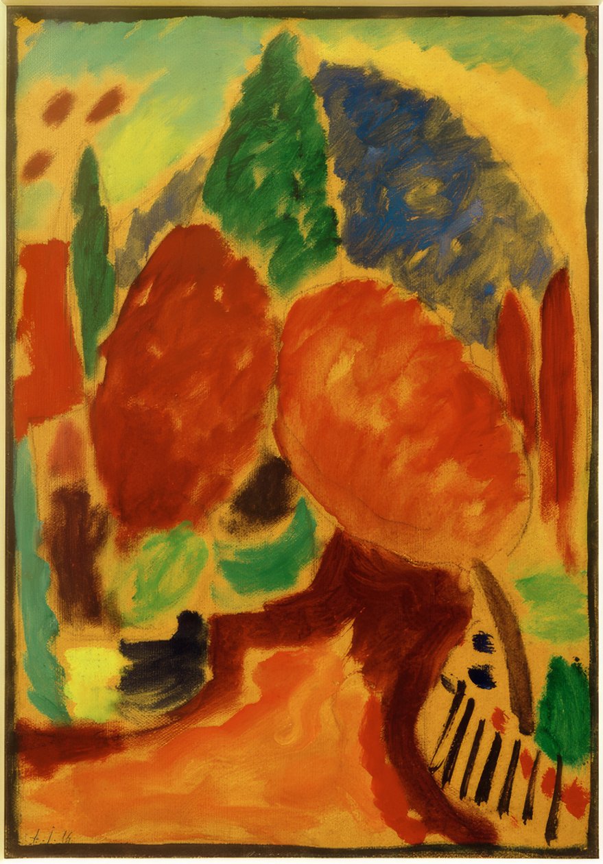 Variasjon: den oransje måten av Alexej von Jawlensky