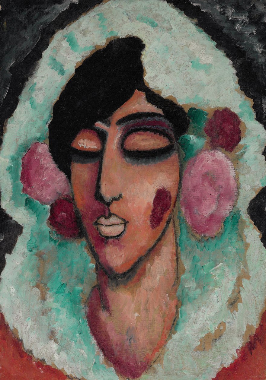 Abstrakt hode: Vinterringing av Alexej von Jawlensky