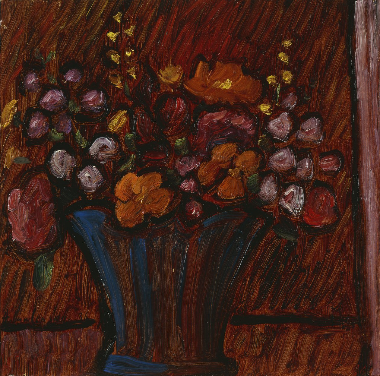 Blomster Stilleben; Blumenstilleben, 1936 av Alexej von Jawlensky