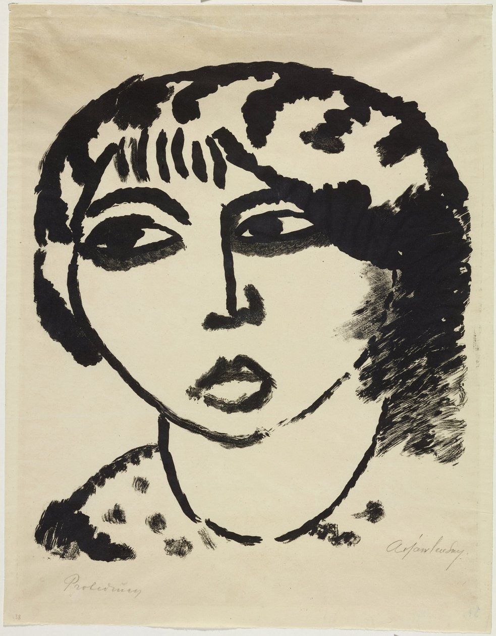 kvinnens hode av Alexej von Jawlensky