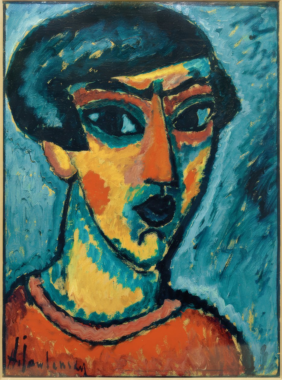 Hodet i blått av Alexej von Jawlensky