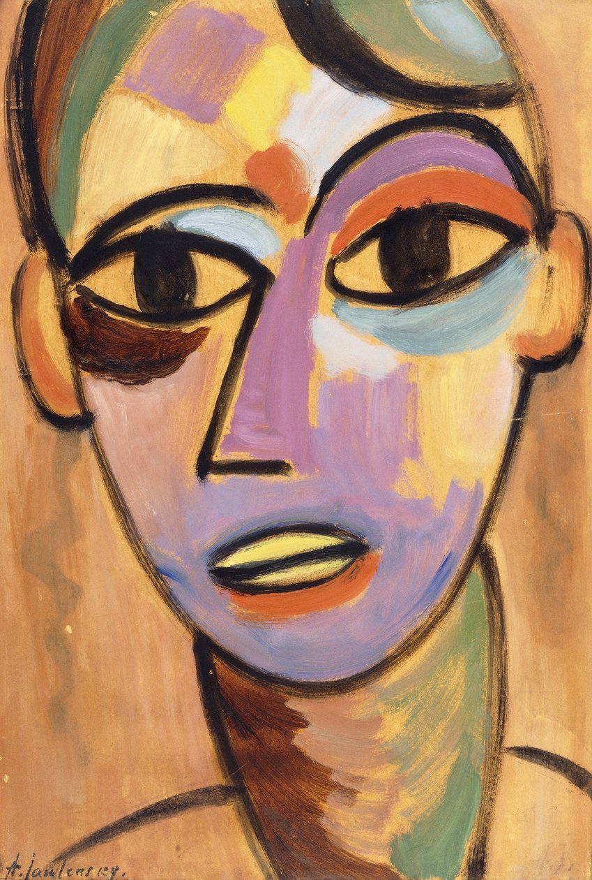 Mystic Head: Jungling Ic.1917 av Alexej von Jawlensky