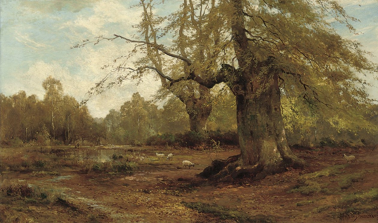 Burnham Bøk, høst av Alfred de Breanski