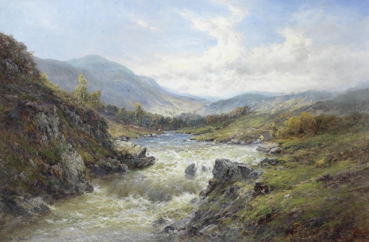 Falls of the Tay av Alfred de Breanski